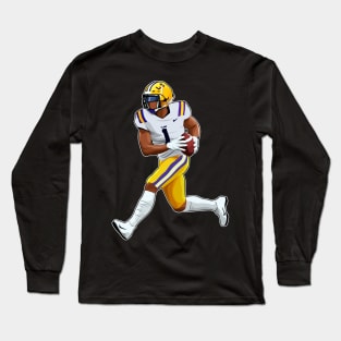 JaMarr Chase #1 Run for Touchdown Long Sleeve T-Shirt